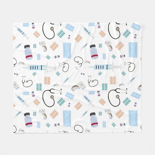 Medische hulpmiddelen voor artsen in de gezondheid fleece deken (Voorkant (Horizontaal))