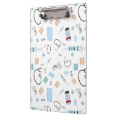 Medische hulpmiddelen voor artsen in de gezondheid klembord (Links)