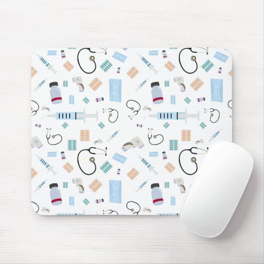 Medische hulpmiddelen voor artsen in de gezondheid muismat (Met muis)