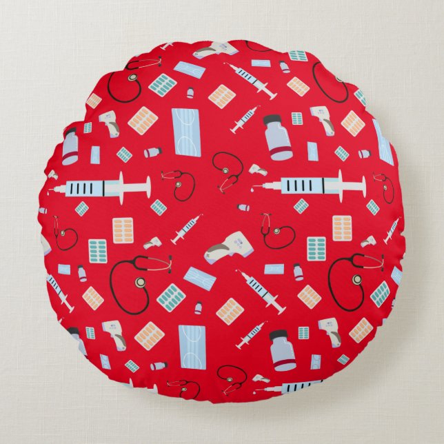 Medische hulpmiddelen voor artsen in de gezondheid rond kussen (Voorkant)