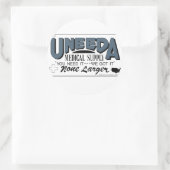 Medische hulpverlening zonder behoeften (terugkeer ronde sticker (Tas)