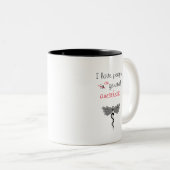 Medische humor / anesthesioloog / dokter tweekleurige koffiemok (Voorkant rechts)