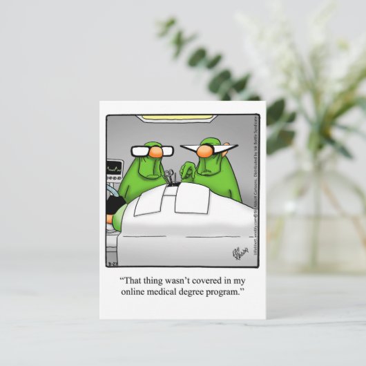 Medische Humor Poster "Spectickles" Briefkaart (Staand voorkant)