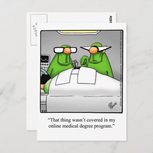 Medische Humor Poster "Spectickles" Briefkaart (Voorkant / Achterkant)