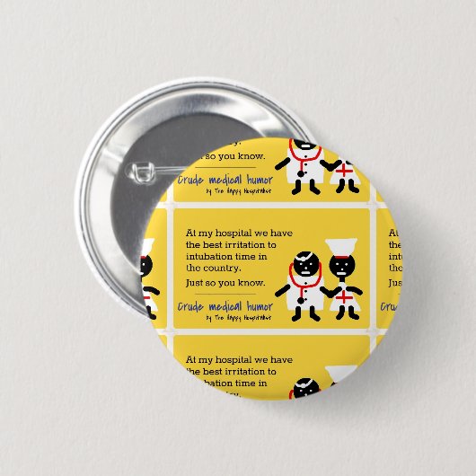 Medische Humor Ronde Button 5,7 Cm (Voorkant /achterkant)