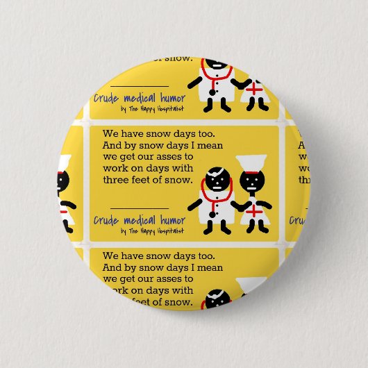 Medische Humor Ronde Button 5,7 Cm (Voorkant)