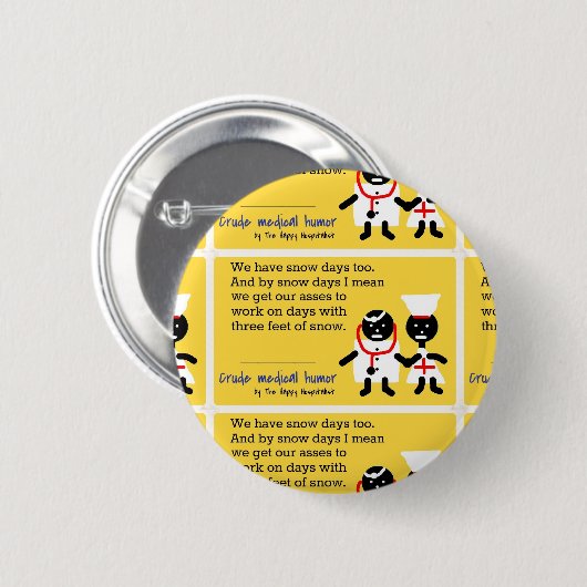 Medische Humor Ronde Button 5,7 Cm (Voorkant /achterkant)
