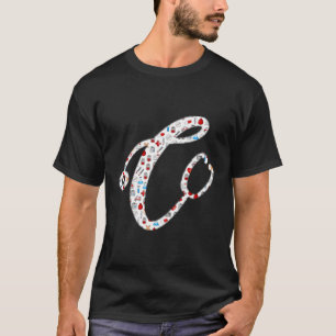 Medische iconen Stethoscoop Dokter Verpleegkundige T-shirt