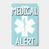 Medische identificatiebadge voor voedselallergie b badge (Achterkant)