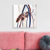 Medische illustratie: Mannelijke voortplantingssys Canvas Afdruk (Insitu (Woonkamer))