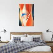 Medische illustratie: ontsteking bij knie canvas afdruk (Insitu (Slaapkamer))