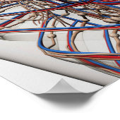 Medische illustratie van de borstslagaders van het poster (Hoek)