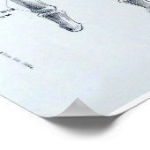 Medische illustratie van de botten van de hand poster (Hoek)