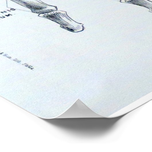 Medische illustratie van de botten van de hand poster (Hoek)