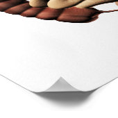 Medische illustratie van de grote darmen poster (Hoek)