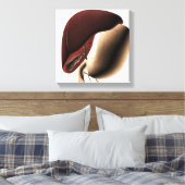 Medische illustratie van de lever en de maag canvas afdruk (Insitu (Slaapkamer))