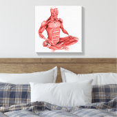 Medische illustratie van de mannelijke spieren canvas afdruk (Insitu (Slaapkamer))