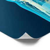 Medische illustratie van de menselijke hersenen en poster (Hoek)