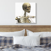 Medische illustratie van de schedel van een vrouw canvas afdruk (Insitu (Slaapkamer))