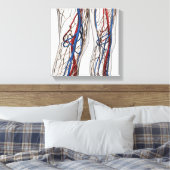 Medische illustratie van de slagaders 1 canvas afdruk (Insitu (Slaapkamer))