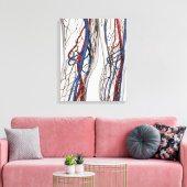 Medische illustratie van de slagaders 1 canvas afdruk (Insitu (Woonkamer))