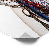 Medische illustratie van de slagaders 2 poster (Hoek)