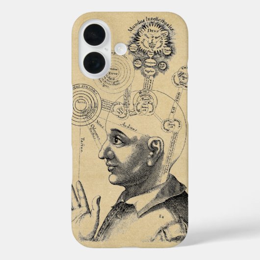 Medische illustratie van het menselijk denken Case-Mate iPhone case (Achterkant)