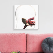 Medische illustratie van het menselijk spijsverter canvas afdruk (Insitu (Woonkamer))