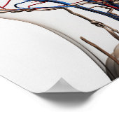 Medische illustratie van hoofdletsels 1 poster (Hoek)