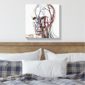 Medische illustratie van hoofdsteunen 2 canvas afdruk (Insitu (Slaapkamer))