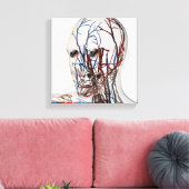 Medische illustratie van hoofdsteunen 2 canvas afdruk (Insitu (Woonkamer))