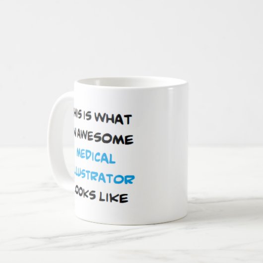 medische illustrator, geweldige koffiemok (Voorkant links)