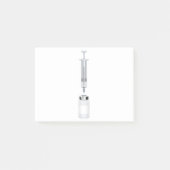 Medische injectieflacon en spuit post-it® notes (Voorkant)