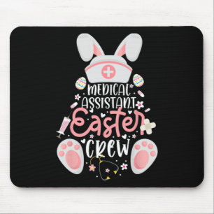 Medische Instant Paasdag Verpleegster Crew Bunny E Muismat