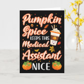 Medische Instant Pumpkin Spice Latte Herfst Zee Kaart (Gele Bloem)
