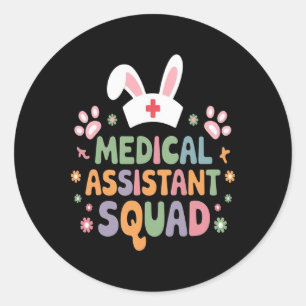 Medische Instant Squad Paashaas Eieren Grappig Pas Ronde Sticker
