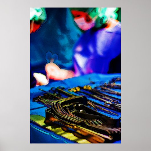 Medische instrumenten poster (Voorkant)