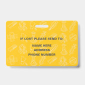 Medische Intensive Care Unit Pasfoto Badge (Achterkant)