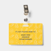 Medische Intensive Care Unit Pasfoto Badge (Achterkant met clip)