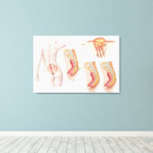 Medische isolatie van een proefcyclus canvas afdruk (Insitu (Houten vloer))