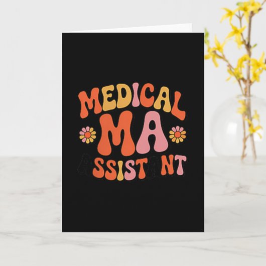 Medische Istant Ma Cma Verpleegkundige Dokter Ista Kaart (Gele Bloem)