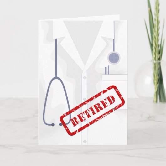 Medische Jas Jas Gepensioneerd Custom Kaart (Voorkant)