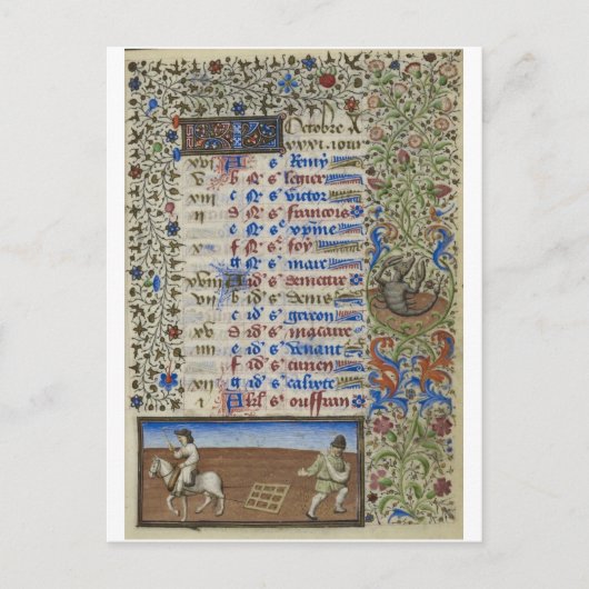 Medische kalender: Oktober Briefkaart (Voorkant)