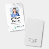Medische kantoor ID-badge met foto Badge (Voor- en achterkant)