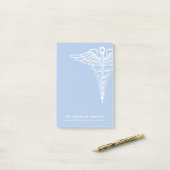 Medische Kantoor Persoonlijke Wit en Blauw Post-it® Notes (Op bureau)