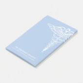 Medische Kantoor Persoonlijke Wit en Blauw Post-it® Notes (Schuin)