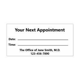 Medische Kantoor Uw volgende Afspraakherinnering Zelfinktende Stempel