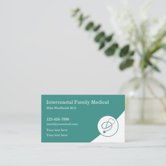 Medische Kantoor Visitekaartje (Staand voorkant)