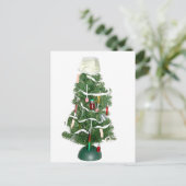 Medische kerstboom feestdagenkaart (Staand voorkant)