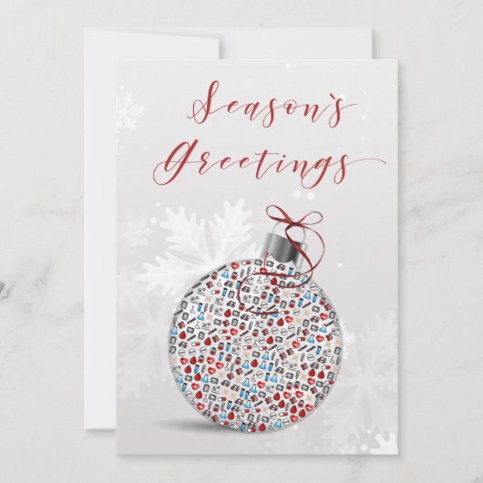 medische kerstkaarten feestdagenkaart (Voorkant)